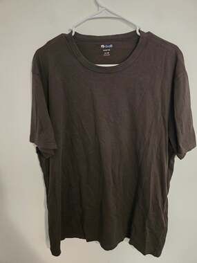 NWT Madewell Garment-Dyed Allday Crewneck Tee dark cocoa size M style NM162